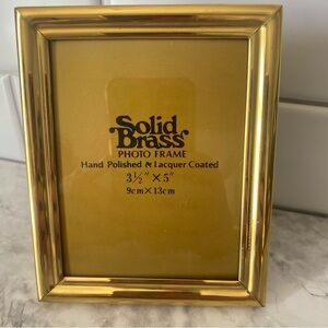 Solid Brass Photo Frame